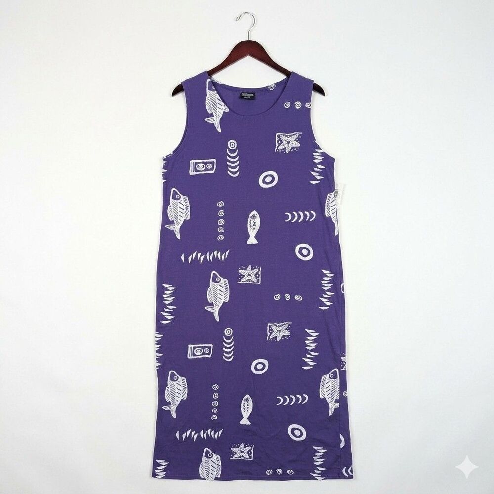 Exist Sports Line Fish Print Maxi Dress